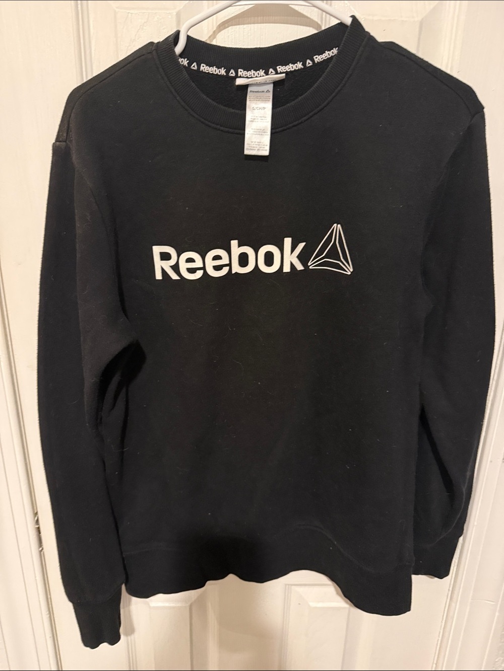 Reebok Black Sweatshirt with White Logo